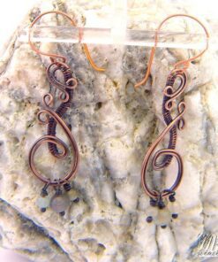 Boucles d'oreille Nollick - perles en labradorite – Image 3