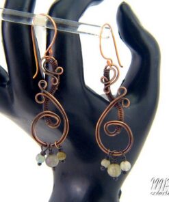 Boucles d'oreille Nollick - perles en labradorite – Image 2