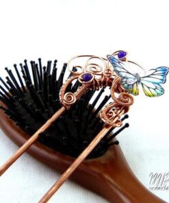 pic à chignon amethystes