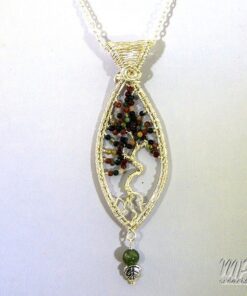 Collier double Lammas - agate indienne avec arbre de vie – Image 5