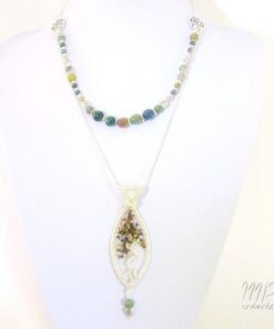 Collier double Lammas - agate indienne avec arbre de vie – Image 4