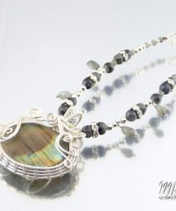 Collier Khaleesi - collier avec pendentif en labradorite – Image 3