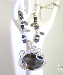 Collier Khaleesi - collier avec pendentif en labradorite – Image 5