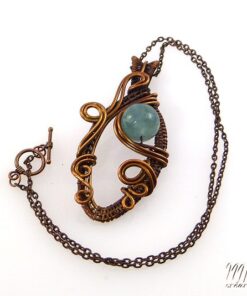 Pendentif Eloi - cuivre brut et fluorite – Image 5