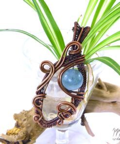 Pendentif Eloi - cuivre brut et fluorite – Image 4