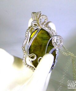 Pendentif Meiga - wire wrapped labradorite – Image 2
