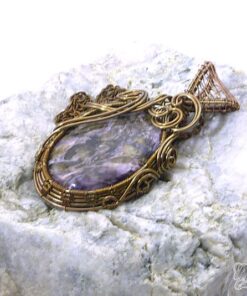 Pendentif Oriande - charoite wire wrapped – Image 5