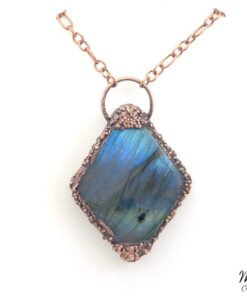Pendentif Eyvor - labradorite plaqué cuivre – Image 6