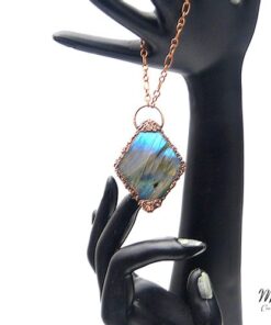 Pendentif Eyvor - labradorite plaqué cuivre – Image 3