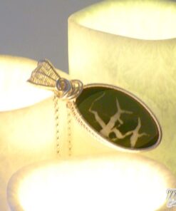 Pendentif Titania - septaria wire wrapped – Image 6