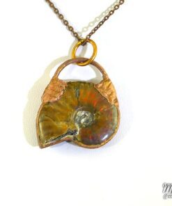 Pendentif Saldis - ammonite plaquée cuivre – Image 6