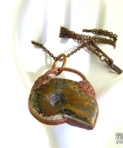 Pendentif Saldis - ammonite plaquée cuivre – Image 5