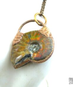 Pendentif Saldis - ammonite plaquée cuivre – Image 4