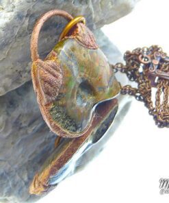 Pendentif Saldis - ammonite plaquée cuivre – Image 3