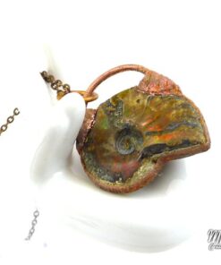 Pendentif Saldis - ammonite plaquée cuivre – Image 2