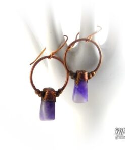 boucles d'oreille gala améthyste