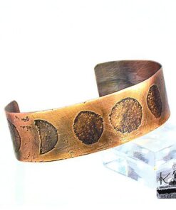 bracelet manchette phases de la lune léda