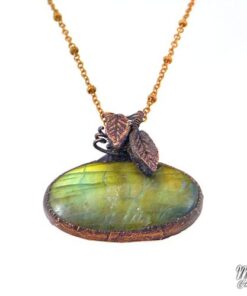 Pendentif Oksa - labradorite cuivrée – Image 2