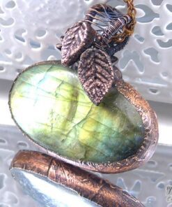 Pendentif Oksa - labradorite cuivrée – Image 3