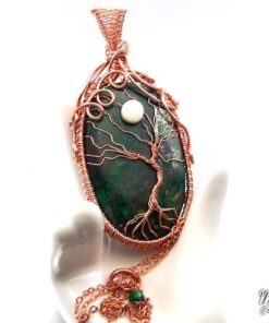 Pendentif Arbre de Vie Ashley - malachite australienne et cuivre – Image 6