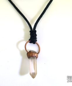 Pendentif Peadar - cristal de roche cuivré – Image 3