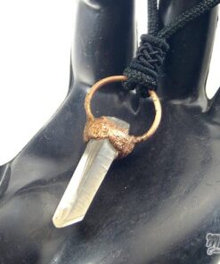 Pendentif Peadar - cristal de roche cuivré – Image 2