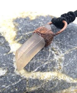 Pendentif Peadar - cristal de roche cuivré – Image 4