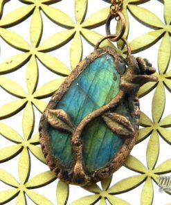 Pendentif Roxia - labradorite sertie cuivre – Image 2