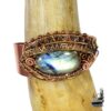 bracelet manchette scatha oeil de dragon en labradorite