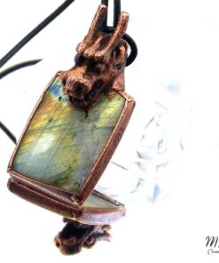 Pendentif Belserion - labradorite avec tête de dragon – Image 6