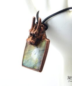Pendentif Belserion - labradorite avec tête de dragon – Image 5