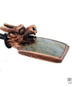 Pendentif Belserion - labradorite avec tête de dragon – Image 3