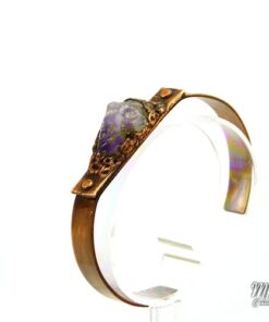 Réservé : Bracelet manchette Steinkatla - améthyste et cuivre – Image 7