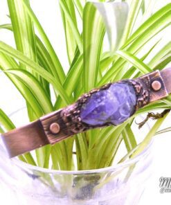 Réservé : Bracelet manchette Steinkatla - améthyste et cuivre – Image 3