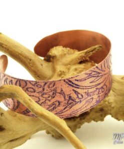 Bracelet manchette Vegard - cuivre gravé – Image 3
