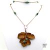 collier sautoir bileog agate mousse cuivre