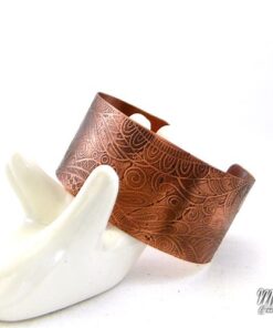 bracelet manchette moyfrid cuivre gravé