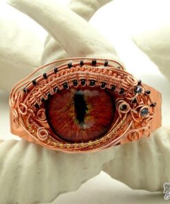 bracelet manchette klauth cuivre oiel de dragon