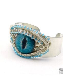 Réserve : Bracelet Manchette oeil de dragon Glaurung – Image 4
