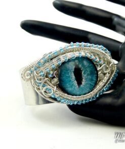 Réserve : Bracelet Manchette oeil de dragon Glaurung – Image 3