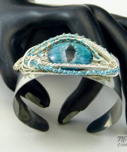 Réserve : Bracelet Manchette oeil de dragon Glaurung – Image 2