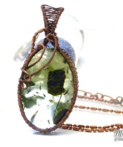 Pendentif Balda - préhnite wire-wrapped – Image 4