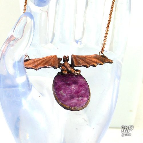 Pendentif Shenron - dragon sur rubis zoisite – Image 6