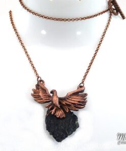 Pendentif Zoltan - corbeau avec sa tourmaline noire – Image 6