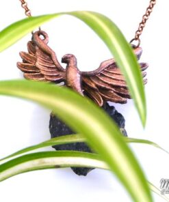 Pendentif Zoltan - corbeau avec sa tourmaline noire – Image 4