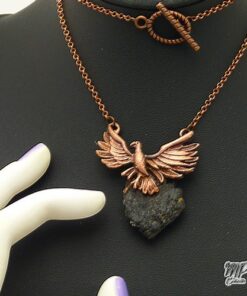 Pendentif Zoltan - corbeau avec sa tourmaline noire – Image 5