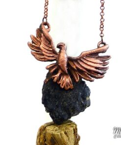Pendentif Zoltan - corbeau avec sa tourmaline noire – Image 3