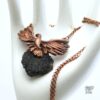 pendentif zoltan corbeau et tourmaline noire