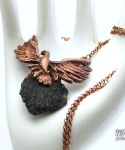 pendentif zoltan corbeau et tourmaline noire