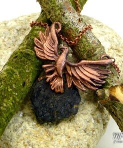 Pendentif Zoltan - corbeau avec sa tourmaline noire – Image 2